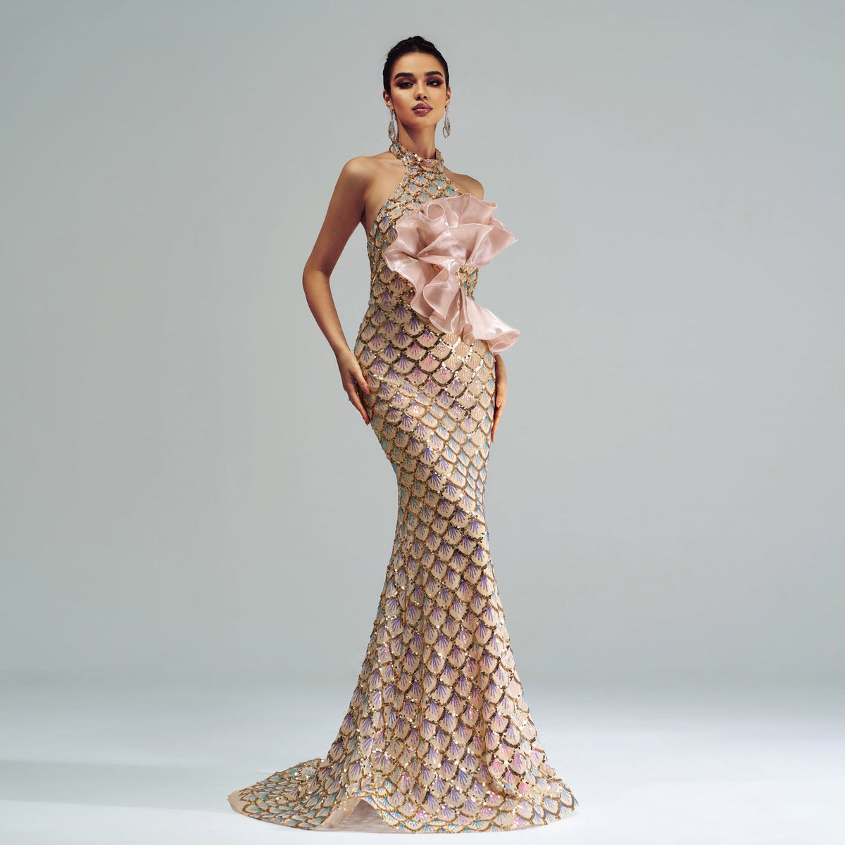 Halter Mermaid Dress