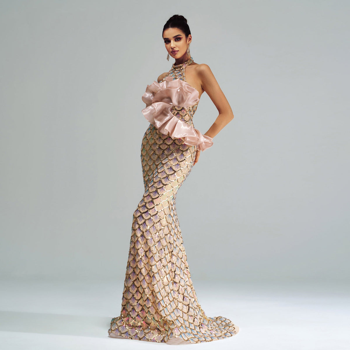 Halter Mermaid Dress