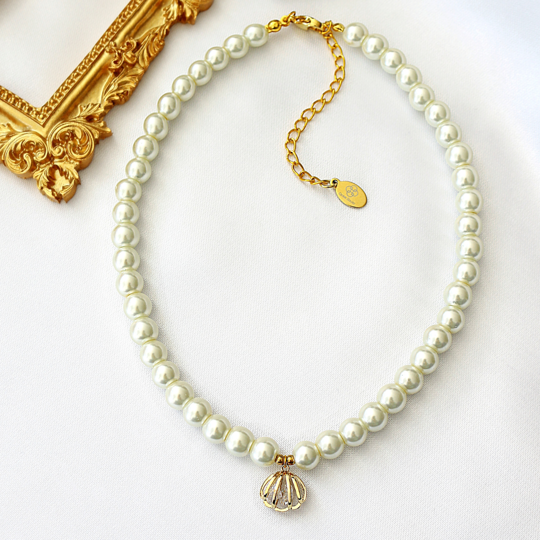 24K Schelpen Parelketting