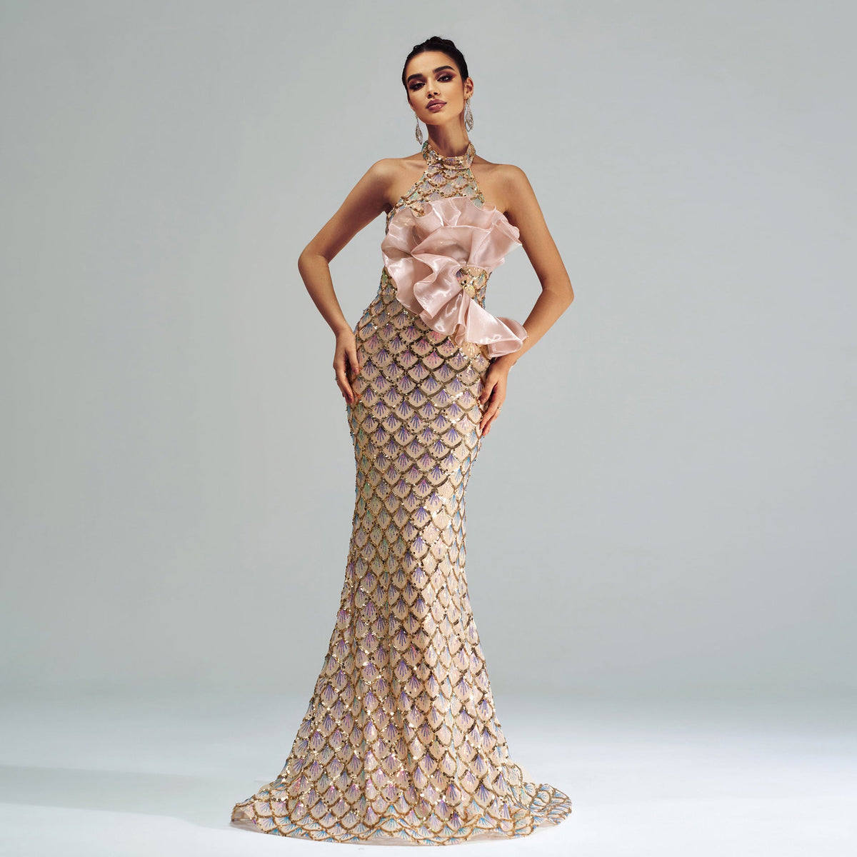 Halter Mermaid Dress