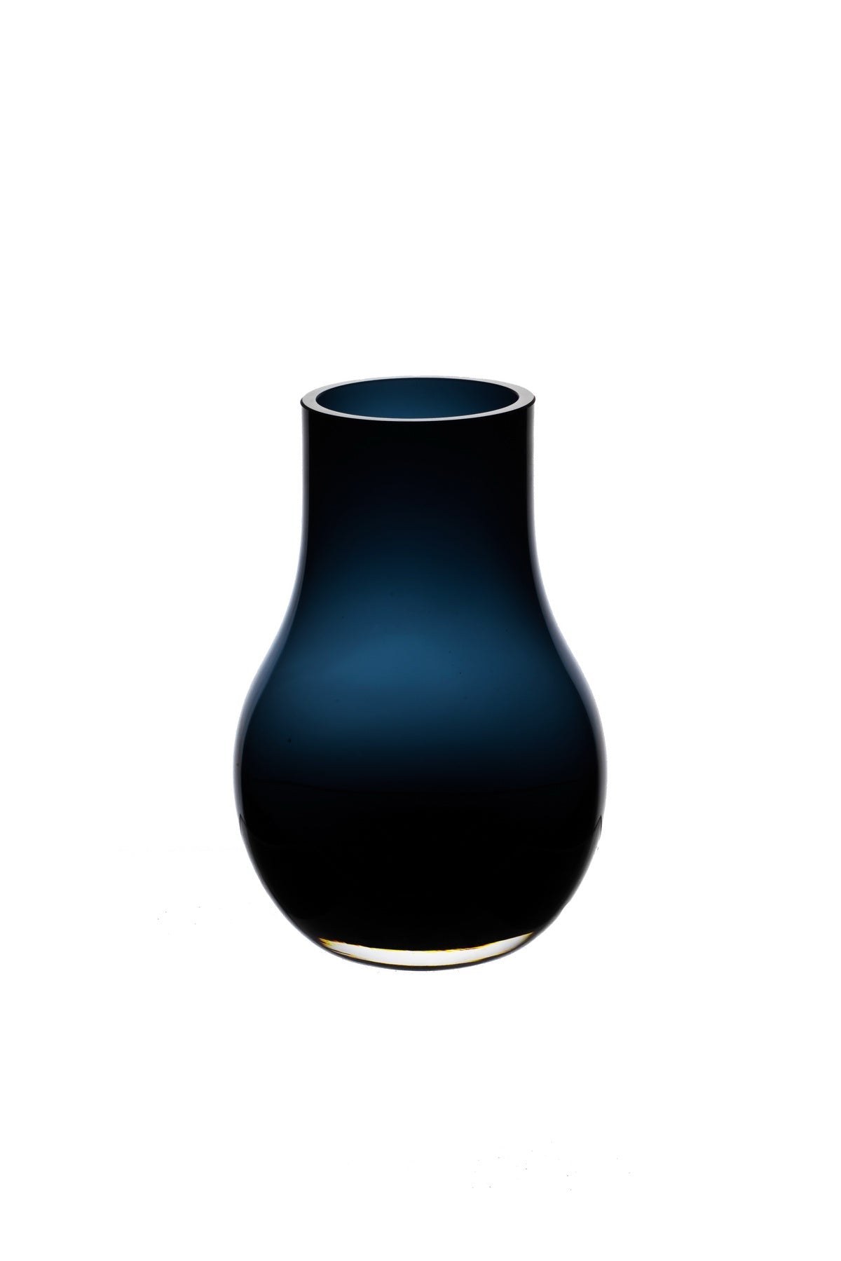 elegante vaas diepblauw