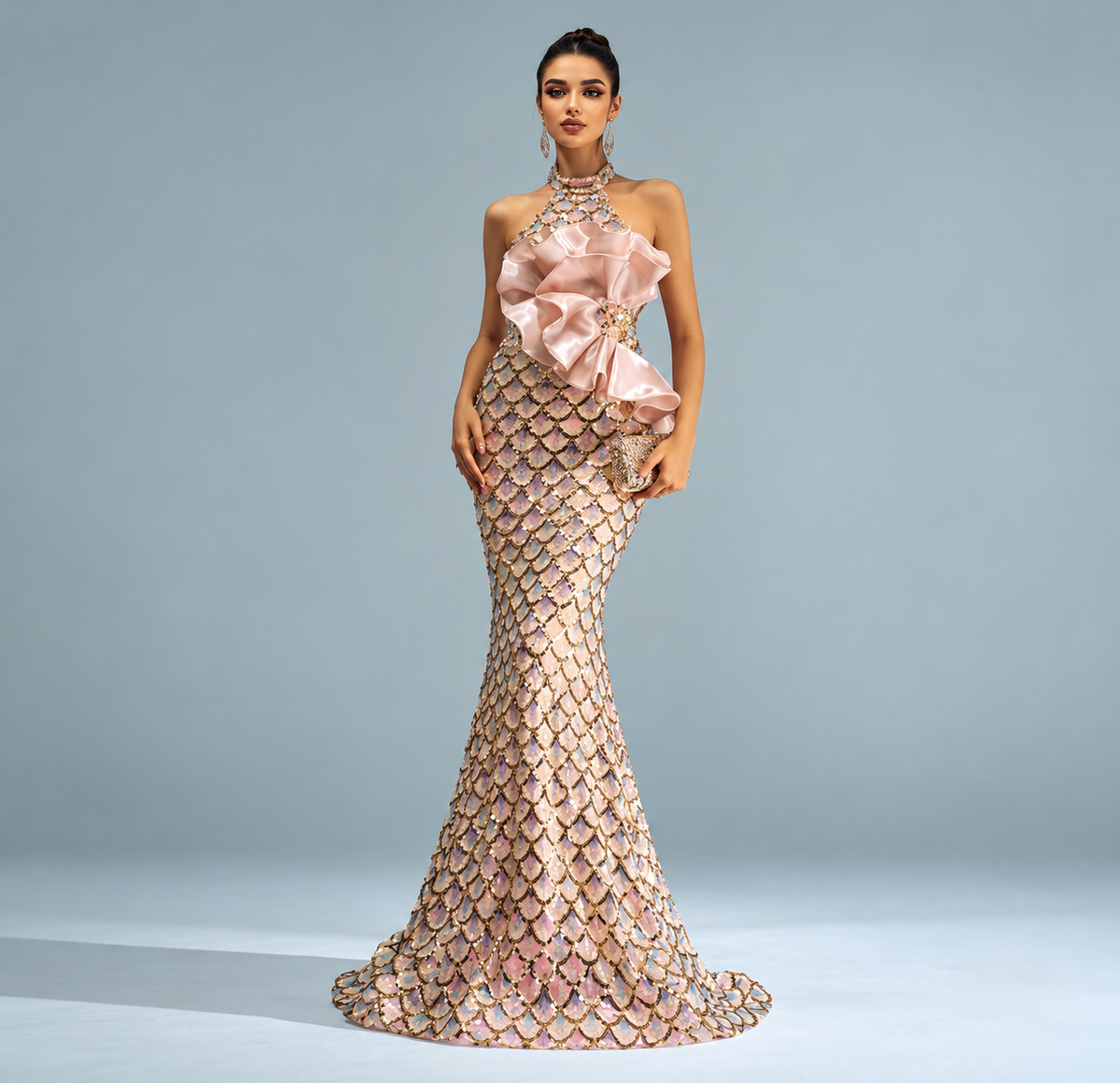 Halter Mermaid Dress