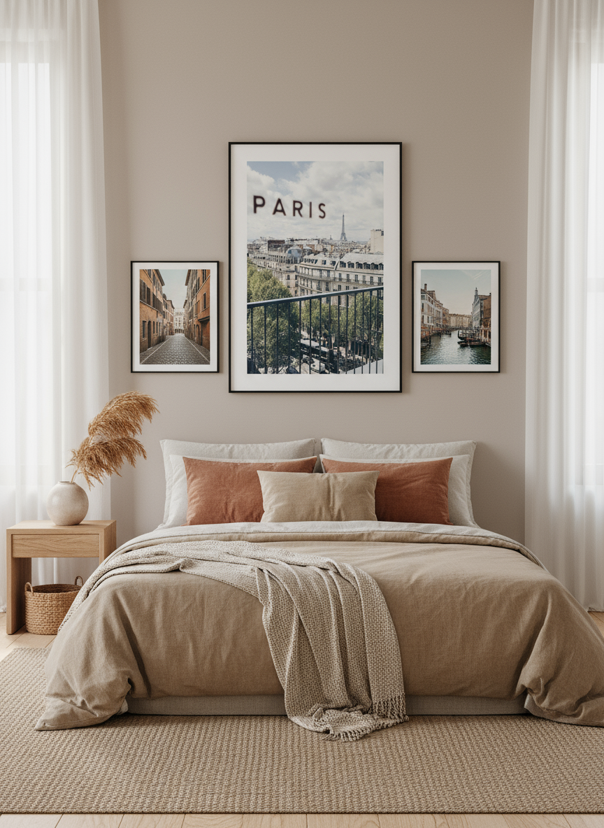 Uitzicht op Parijs Poster