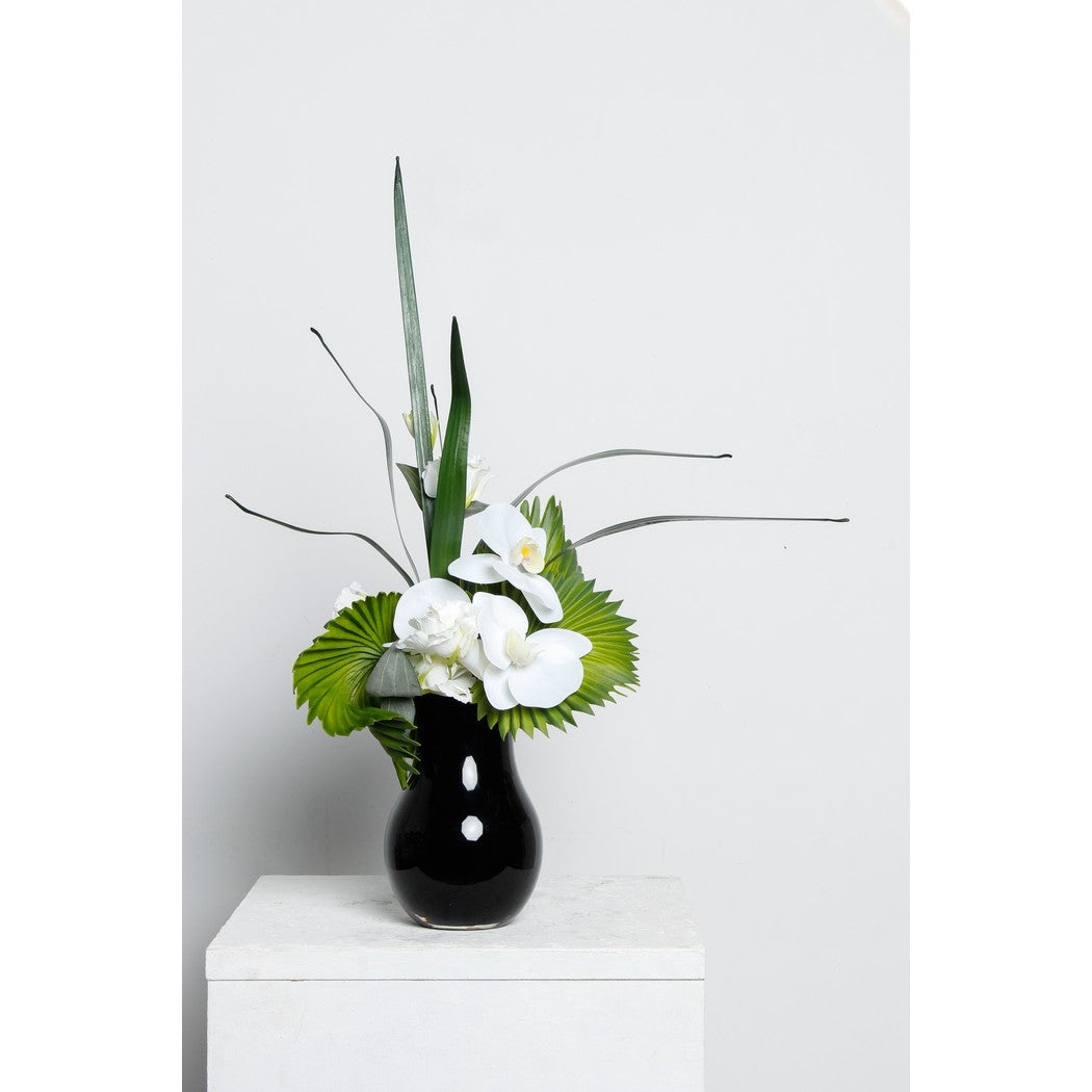 elegante vaas diepblauw
